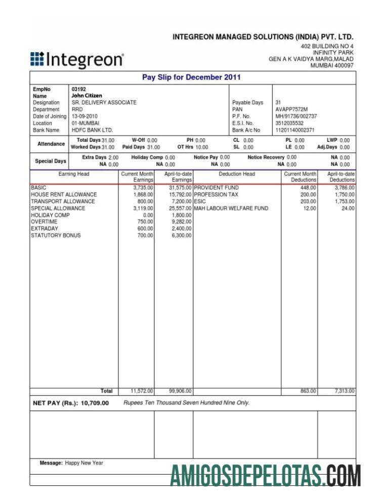ÍNDIA INTEGRON Soluções gerenciadas Pvt.Ltd amostra